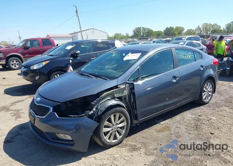 2014 Kia Forte Ex из США, поврежденный, VIN KNAFX4A86E5082924